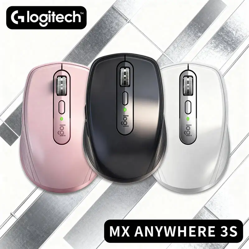 

Компактная мышь Logitech MX Anywhere 3S, эргономичный дизайн, перезаряжаемая, с быстрым прокруткой для портативных ПК Mac