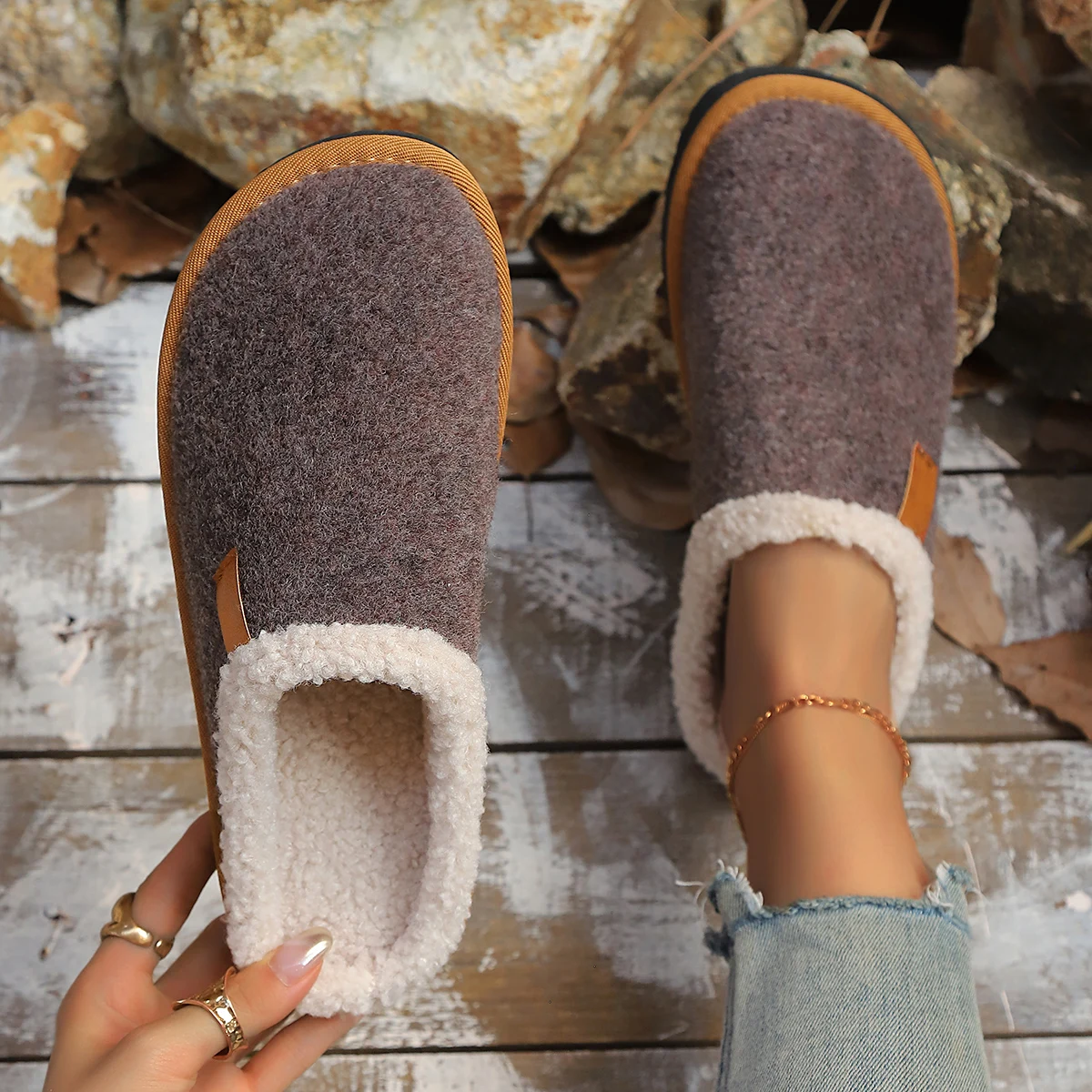 

Женские хлопковые тапочки, удобные теплые шлепанцы, женские модные домашние тапочки для пар, зимняя нескользящая обувь на толстой подошве, женская обувь
