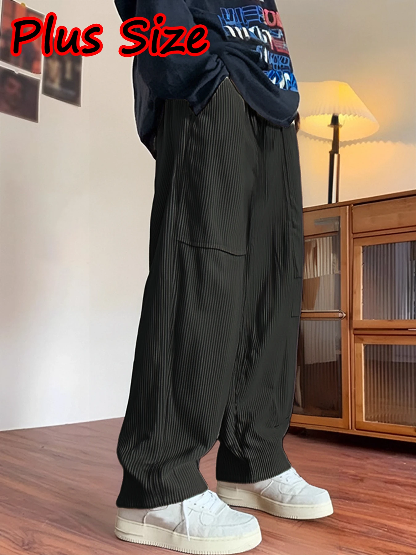 

Осенние и зимние мужские вельветовые повседневные брюки. Универсальные повседневные брюки длиной до пола. Длинные брюки для занятий спортом на открытом воздухе с передним и задним карманом.