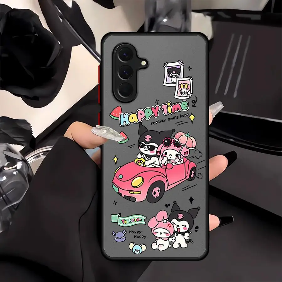 عودة غطاء الهاتف حقيبة لهاتف سامسونج غالاكسي A53 A24 A52 A56 A25 A26 A34 A21s A73 A54 A22 A35 A36 سانريو موتورز ميلودي كورومي #5