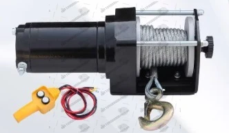 

Электрическая лебедка для восстановления транспортных средств 4500 фунтов, 12В/24В, с беспроводным пультом ДУ, синтетический трос