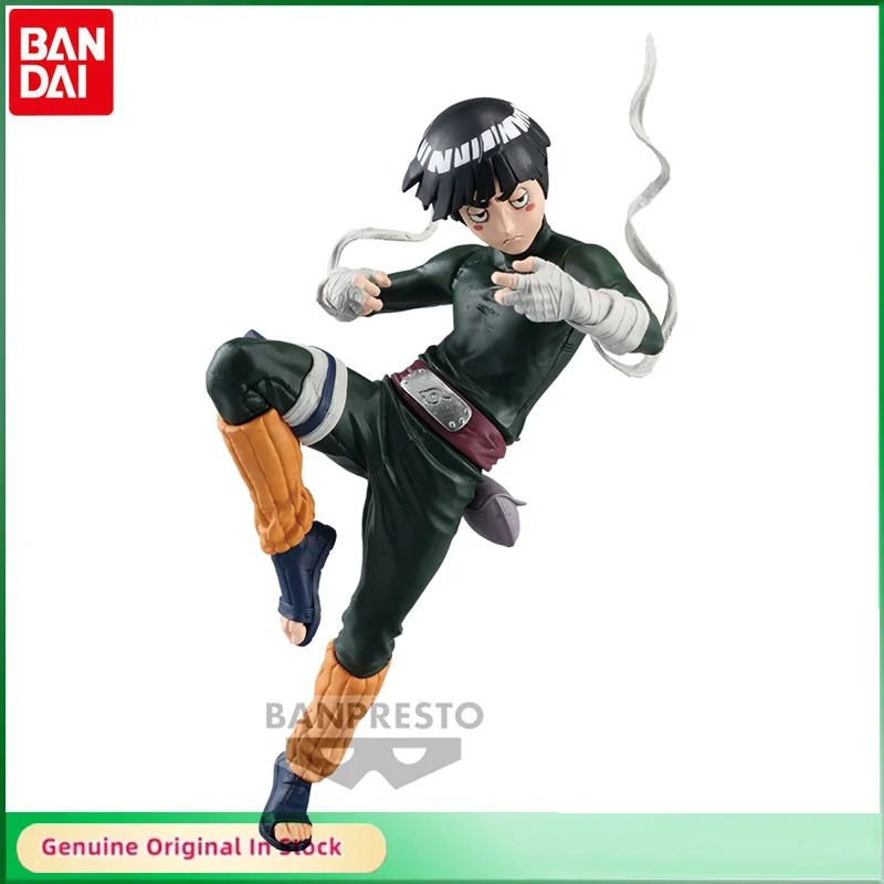 

Bandai Original NARUTO Ninkai Taisen Rock Lee Anime Action Figures Model Desktop Decoration Boys Gift