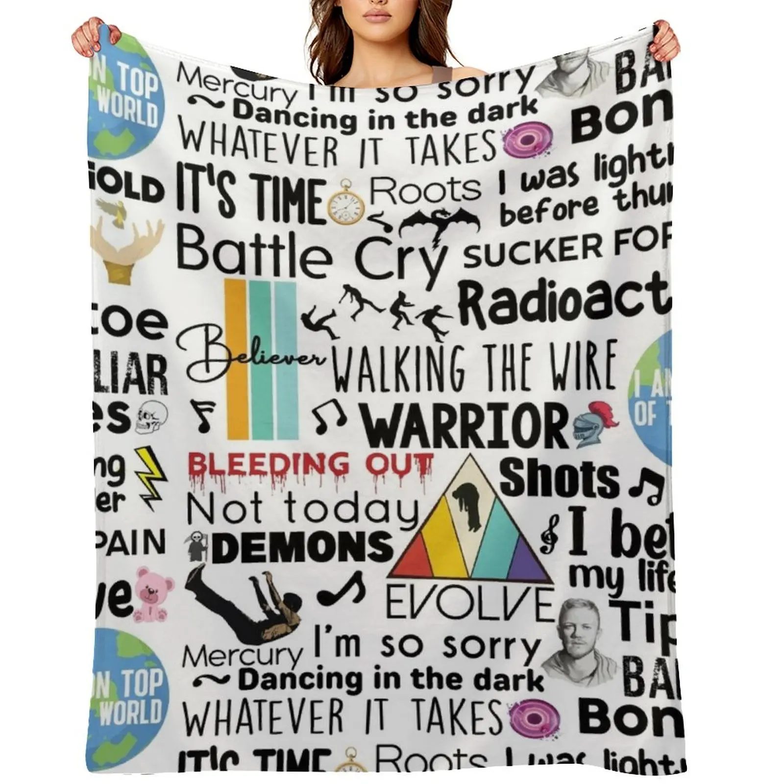 

Dragons' Anthems Throw Blanket Sofas Flannels christmas decoration Thermal Blankets