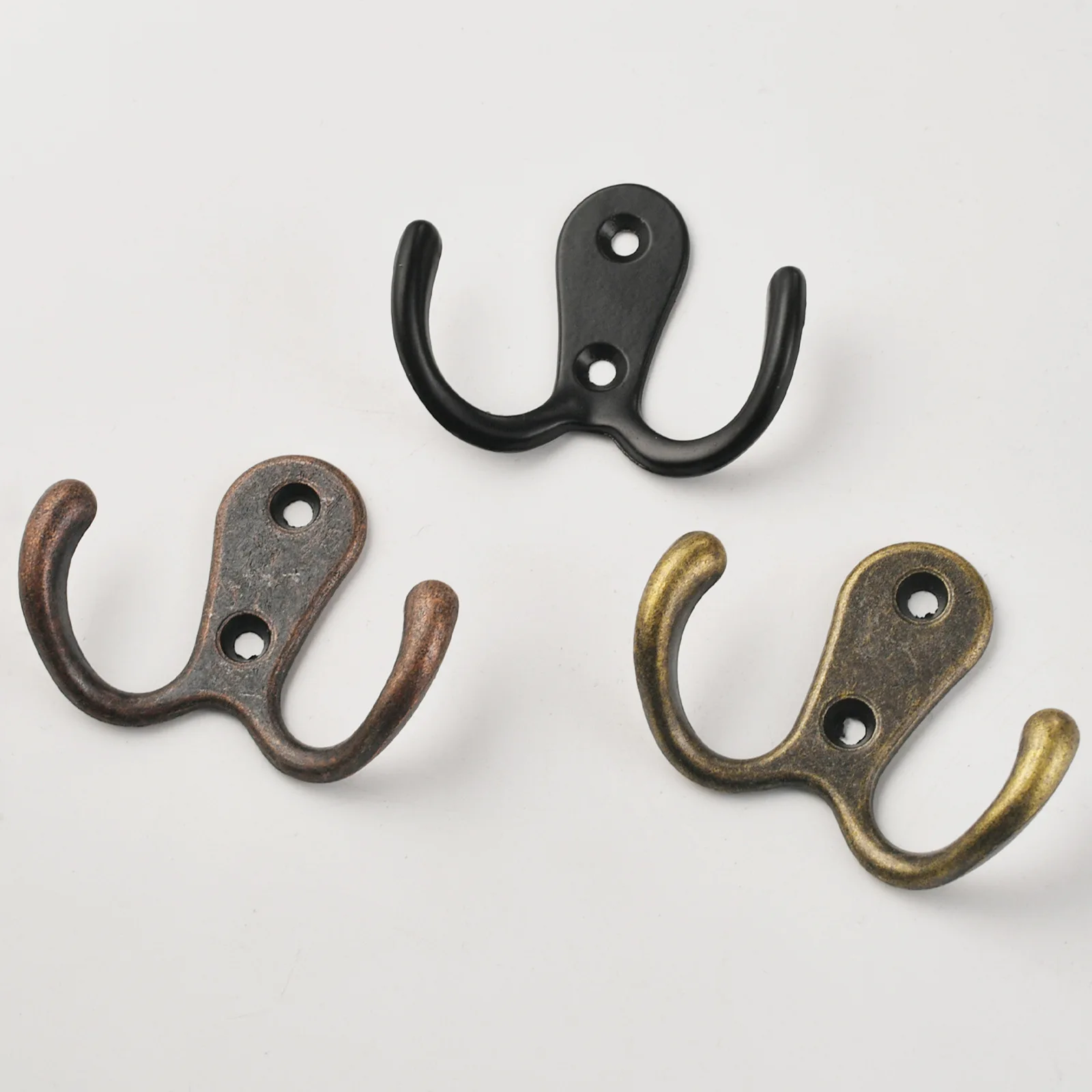 Black metal zinc alloy coat hook door wall coat hook entrance single wardrobe clothes wall hook