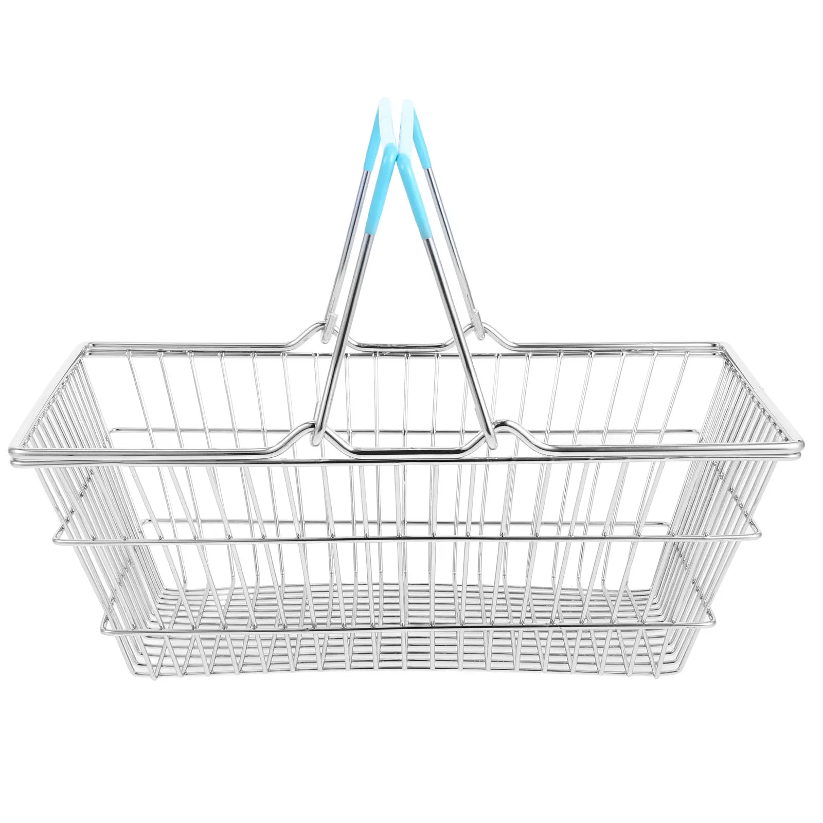 Mini cesta de la compra de hierro resistente para niños, carrito de alambre de almacenamiento de juegos multifuncional, bonito carrito de comestibles, decoración de recuerdos de fiesta para niños