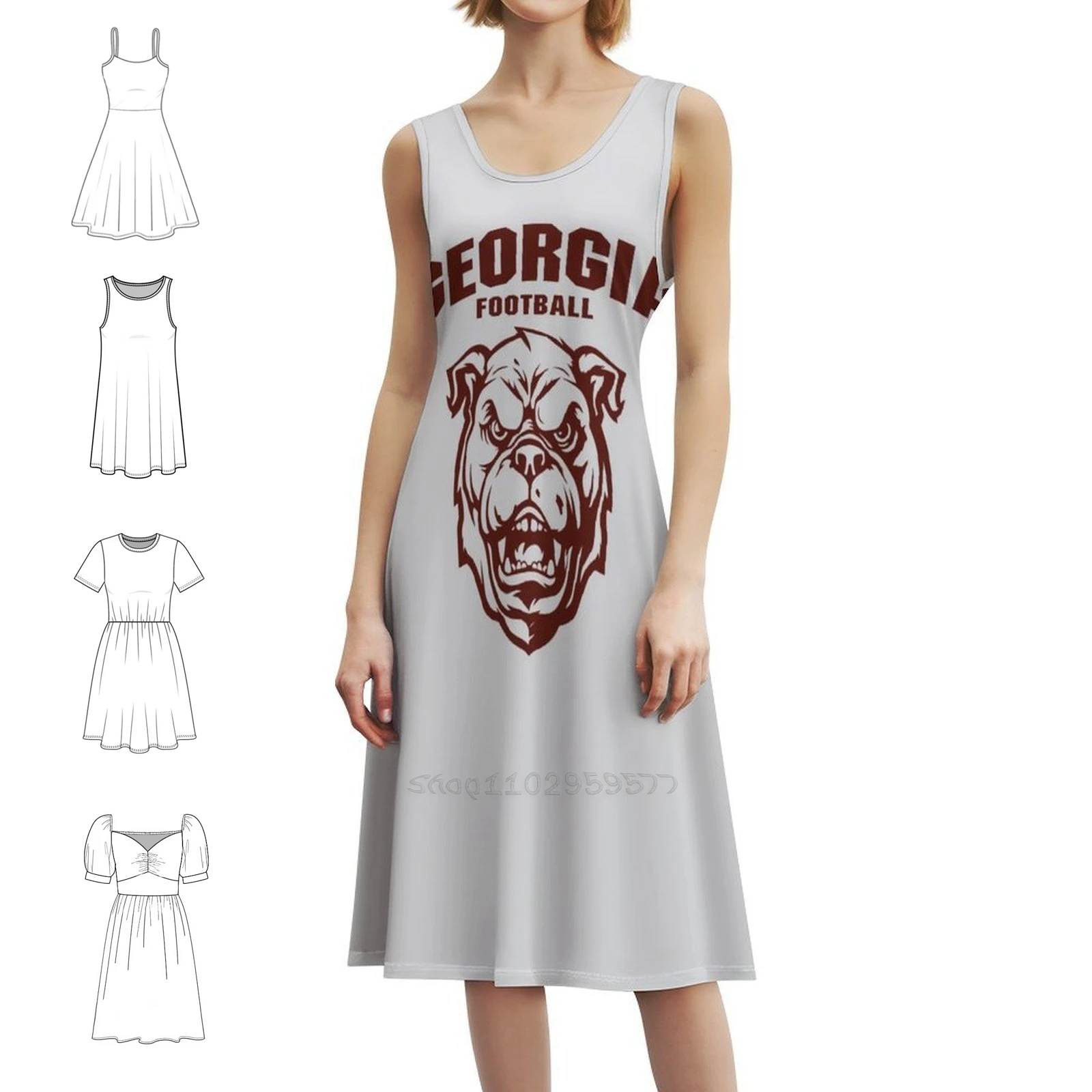 

Футбольное винтажное богемное платье с пышными рукавами или без рукавов, варианты для женщин, платье-талисман, футбольное студенческое женское платье