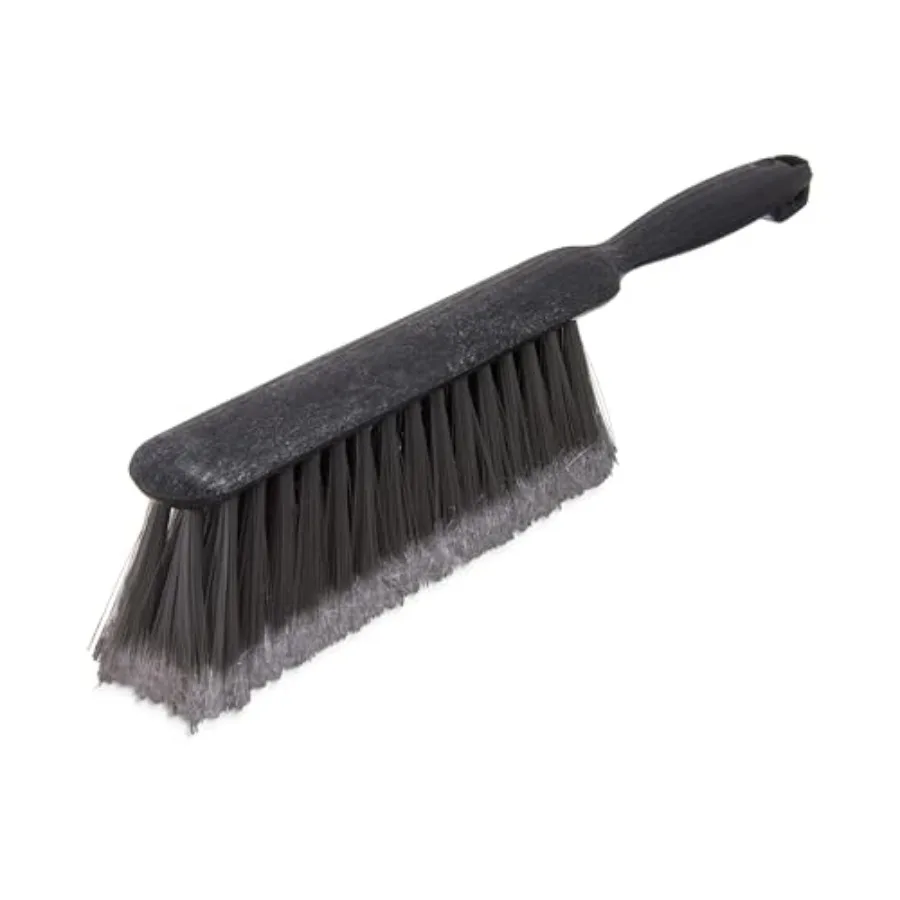

Flo-Pac Counter Brush Bench Brush Dustpan Brush with Flagged Bristles for Counters Floors And Fireplace 8 Inches Gray