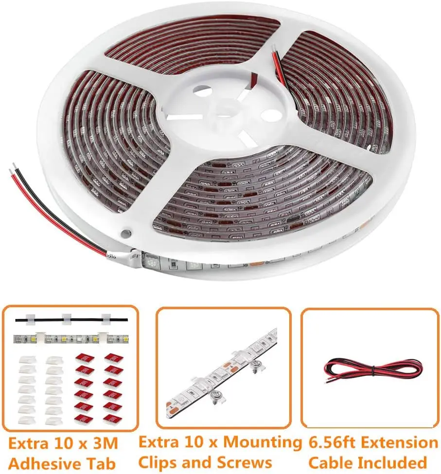 32.8FT Marine Pontoon LED Boat Strip Lights Boats Deck Lighting Night Fishing Lighting For Pontoon Bass Fishing Yacht Kayak