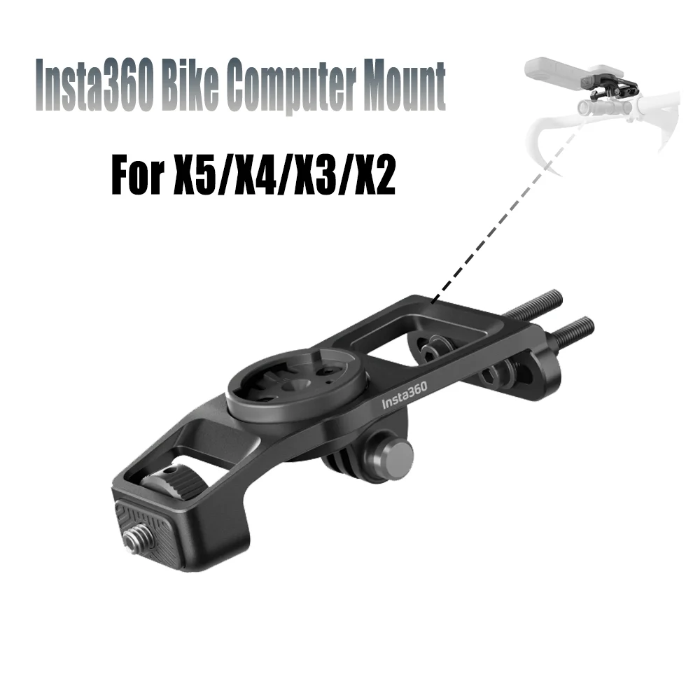 Original For Insta360 X5 Bike Computer Mount For Insta360 Ace/AcePro2 X4/X4AIR/X3/GO 3S/ONE RS Bike stopwatch stand