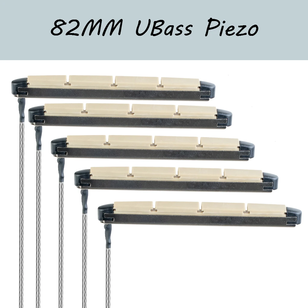 5Pcs 4 String UBass Transducer Under Bridge Saddle Ceramic Piezo Pickup Ukulele Bass Parts