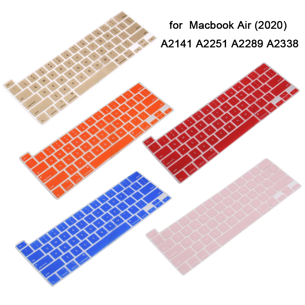 

Цветной силиконовый чехол для клавиатуры для A2141 A2251 A2289 A2338
