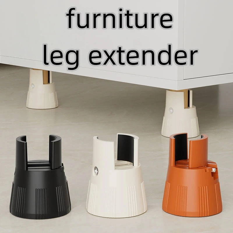 Non Slip Furniture Riser with Screw, ABS Sofa Bed Leg Riser Clamp Type 500kg Adjustable Height 60-80mm, 3 Colors