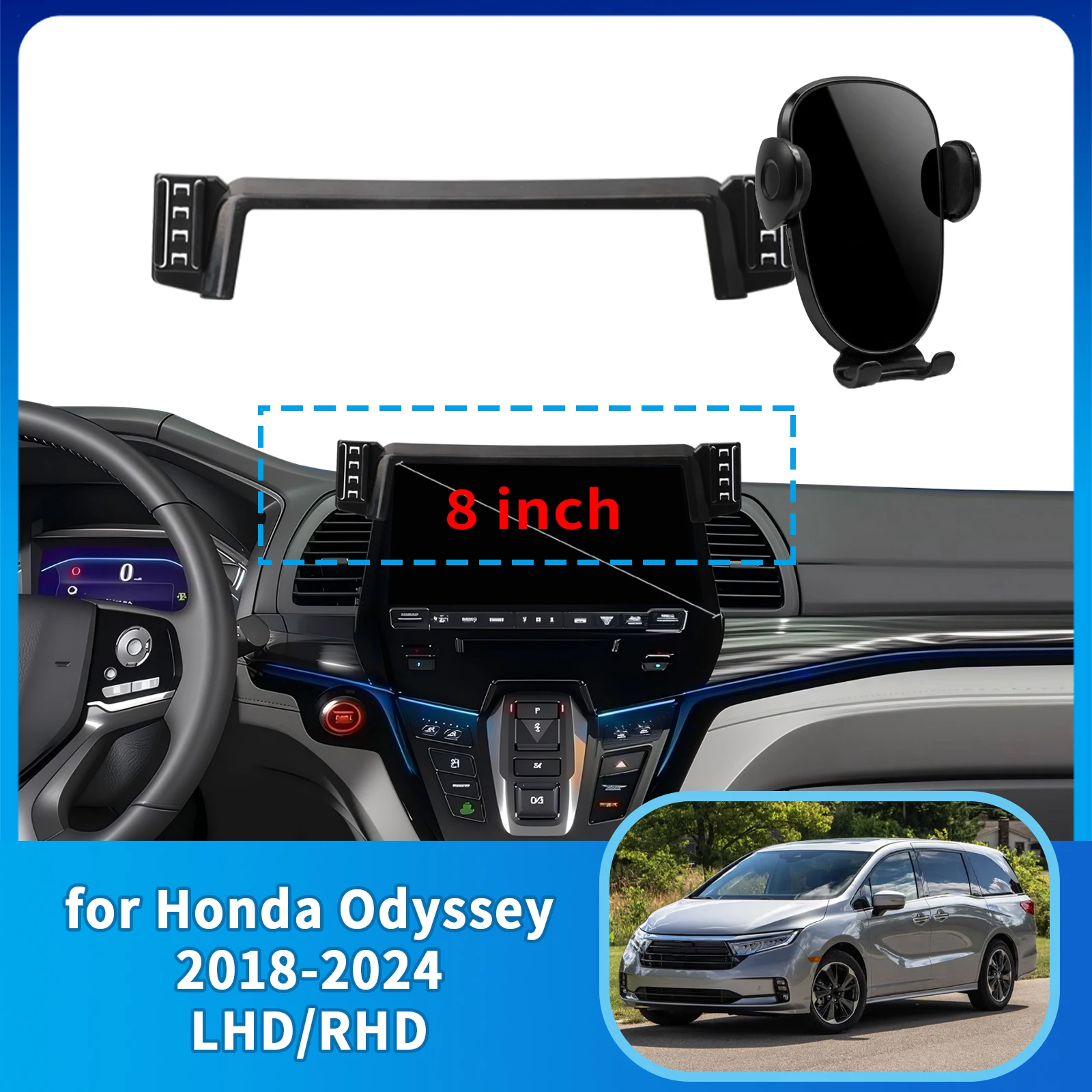 

for Honda Odyssey 2018-2022 2023 2024 8inch Anti-Shake Screen Base Phone Holder Mount Stand ​​ Dedicated Car​​ accessoires