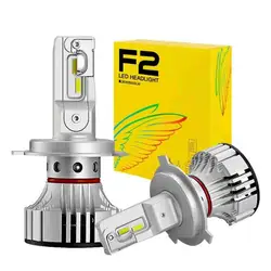Auto H7 Lamp Led F2 Headlight 9005 Led Csp H4 H1 H8 H9 H11 9006 HB3 HB4 9012 Car Accessories Led Headlights Turbo Bulb Lights