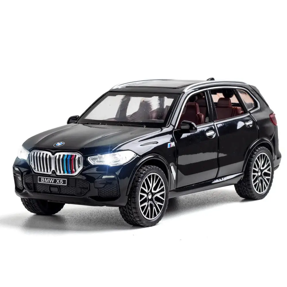 

1:32 BMW X5 SUV Alloy Car Model Diecasts Metal Toy Vehicles Car Model High Simulation Collection Sound Light Childrens Toy Gift
