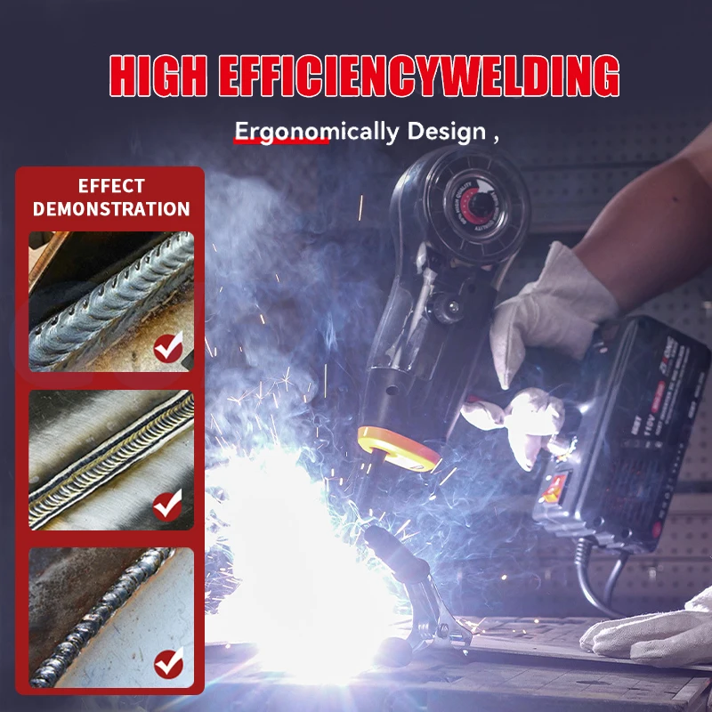 

110V/220V Handheld Ergonomic Design Welding Machine Portable Mini Home MIG Gasless Flux Cored Wire High Efficiency Welder