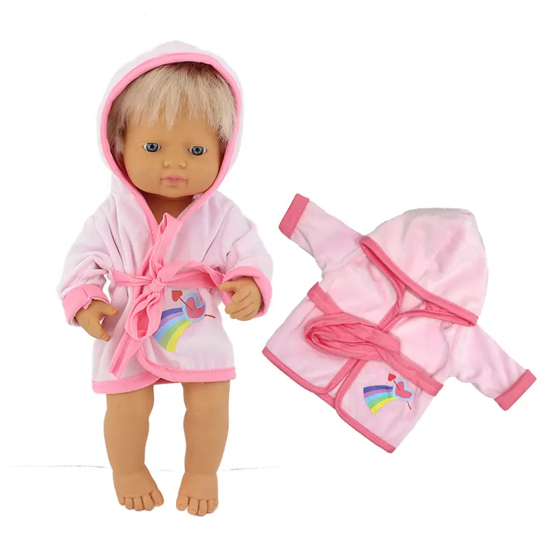 New Arrival Dolls Bathrobe For 15inch Minikane Doll, 38cm Miniland  Baby Doll Clothes