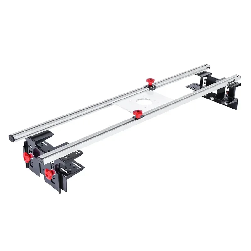 48 Woodworking Planer Trolley Kit 3 Axis Adjustable Slab Flattening Fixture