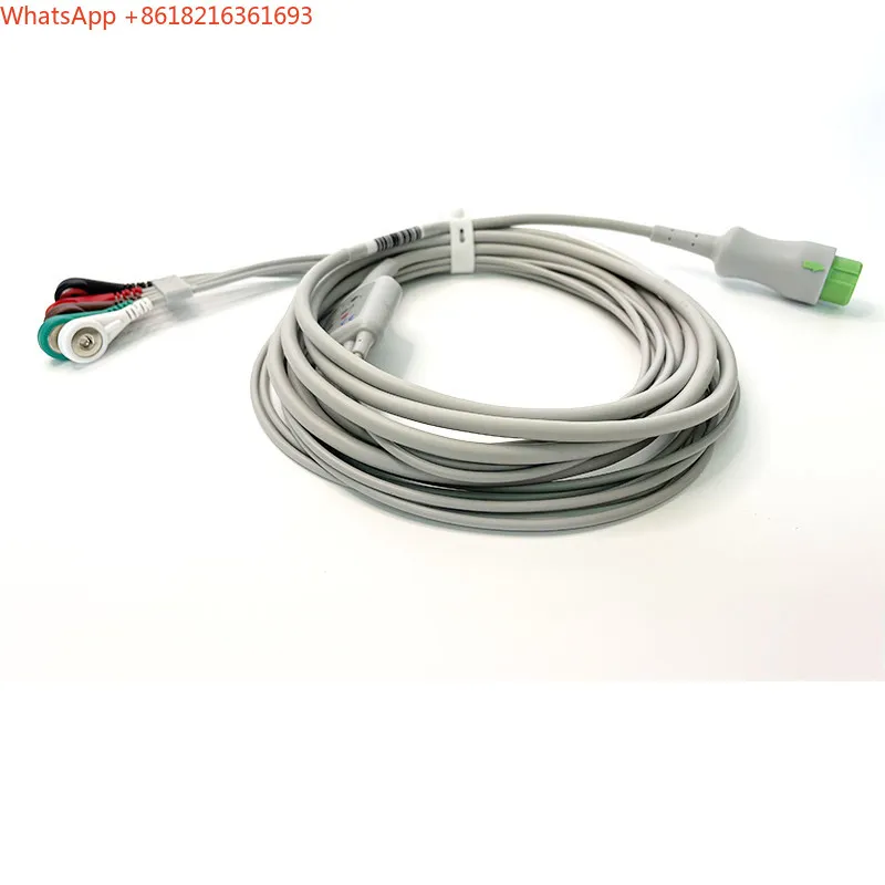 Limited Offer T5 T8 IPM8 IMEC10 N12 15 Monitor ECG Lead Wire 12 Pins Integrated Five Guide