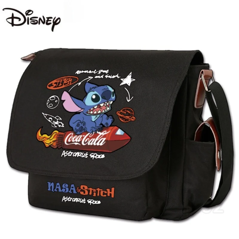 Disney Stitch\'s New Messenger Bag Luxury Brand Student Shoulder Bag Large-capacity Multi-functional Men\'s and Women\'s Tote Bag