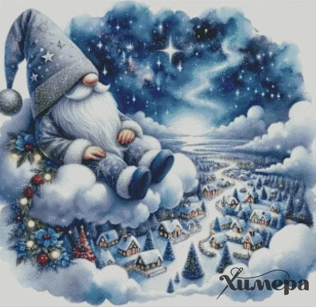 

Набор для вышивки крестиком «сделай сам», нитки DMC, рукоделие, разные кошки, новогодние эльфы 5-64-64