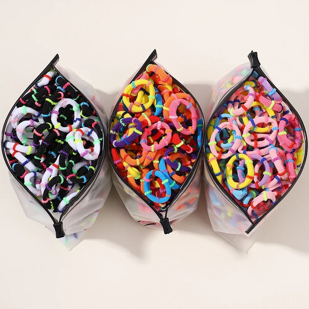 60 teile/los Bunte Elastische Haarband Gummibänder für Kinder Pferdeschwanz Unterstützung Hairties Spleißen Headrope Kinder Haar Zubehör – Detail 3