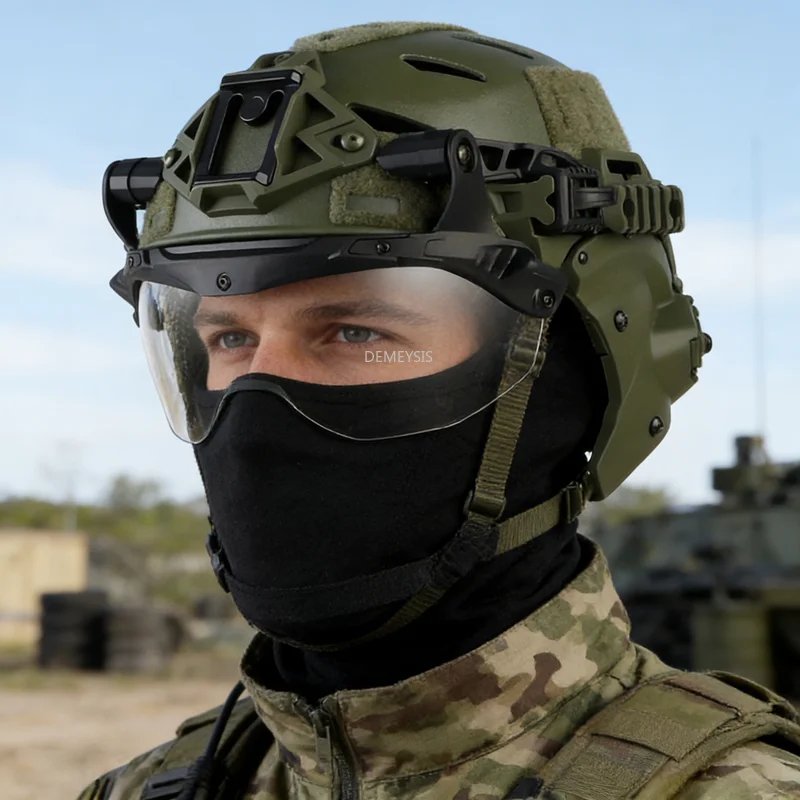 Casco táctico Wendy 3.0 con máscara para airsoft y paintball - imagen 5