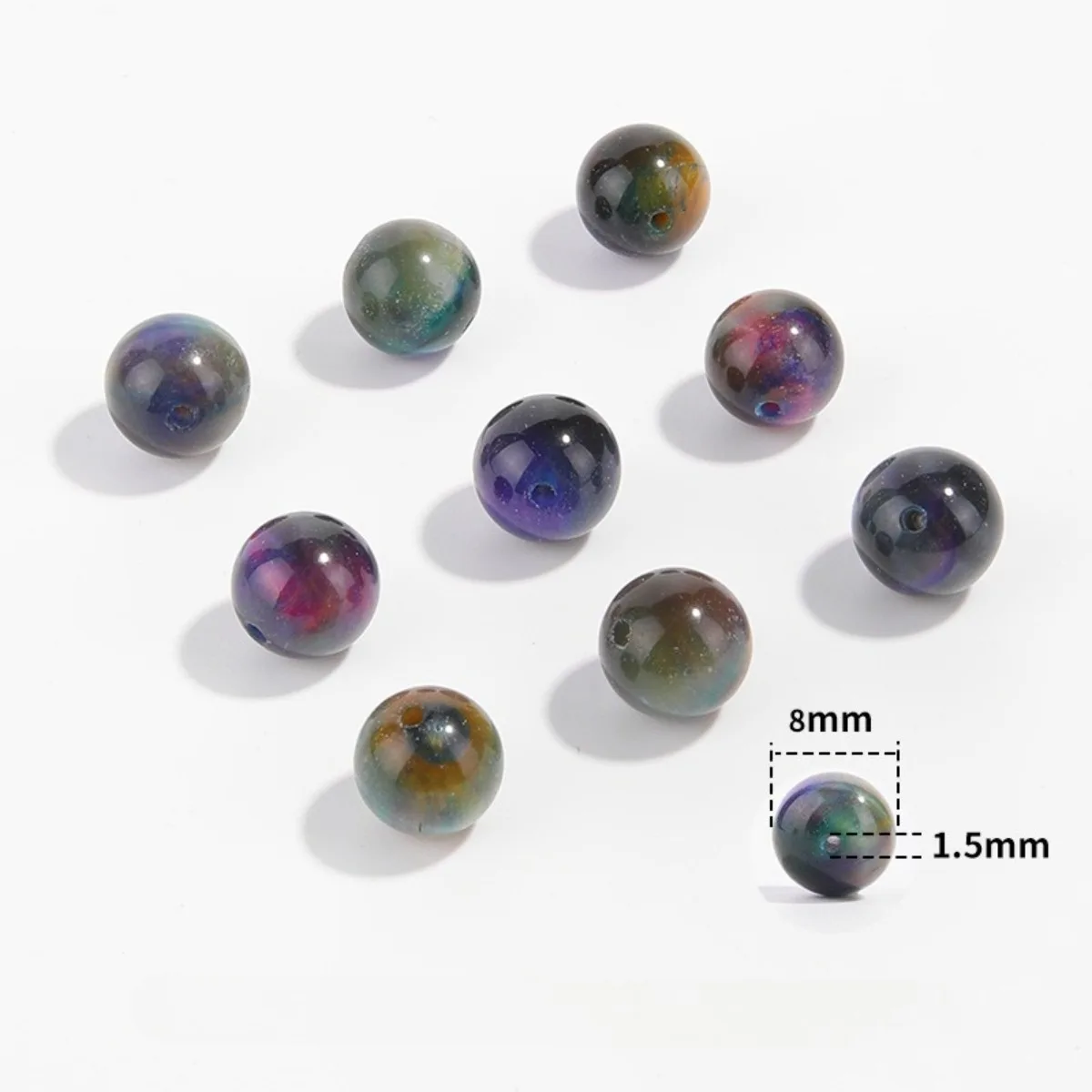 Natural Blue Tiger's Eye Beads Hawk's Eye Beads 6mm 8mm 10mm Not Dyed Not Enhanced Loose Gemstone
