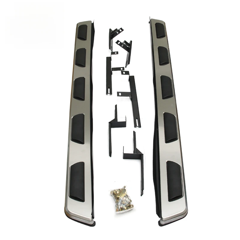 Car Accessories Heavy Duty 4x4 Off-Road Black Aluminum Bolt-On Pair of Running Boards For Q8 Q7 Q5 Q3 Q2