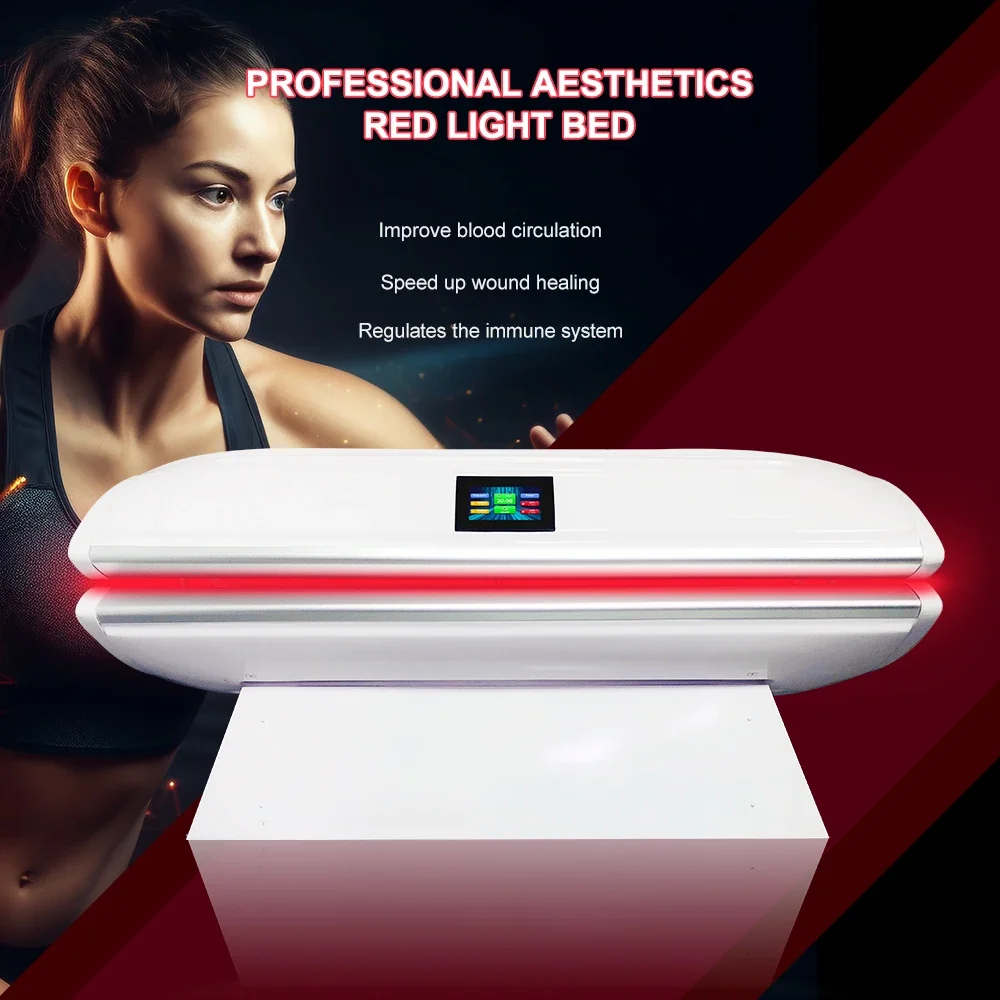 Suyzeko OEM Med Spa frequenza regolabile 5000hz letto per terapia della luce rossa 670nm 850nm LED Photon Therapy capsula di collagene