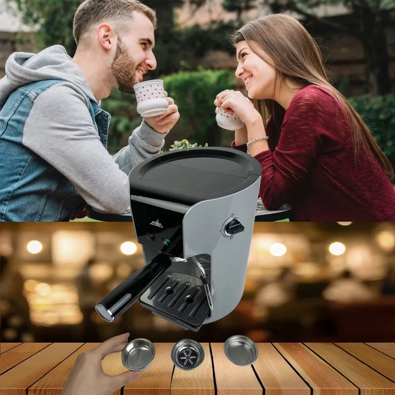 Кофеварки, полуавтоматическая кофемашина с зернами и чашками, кофемашина 3 в 1, кофемашина для эспрессо