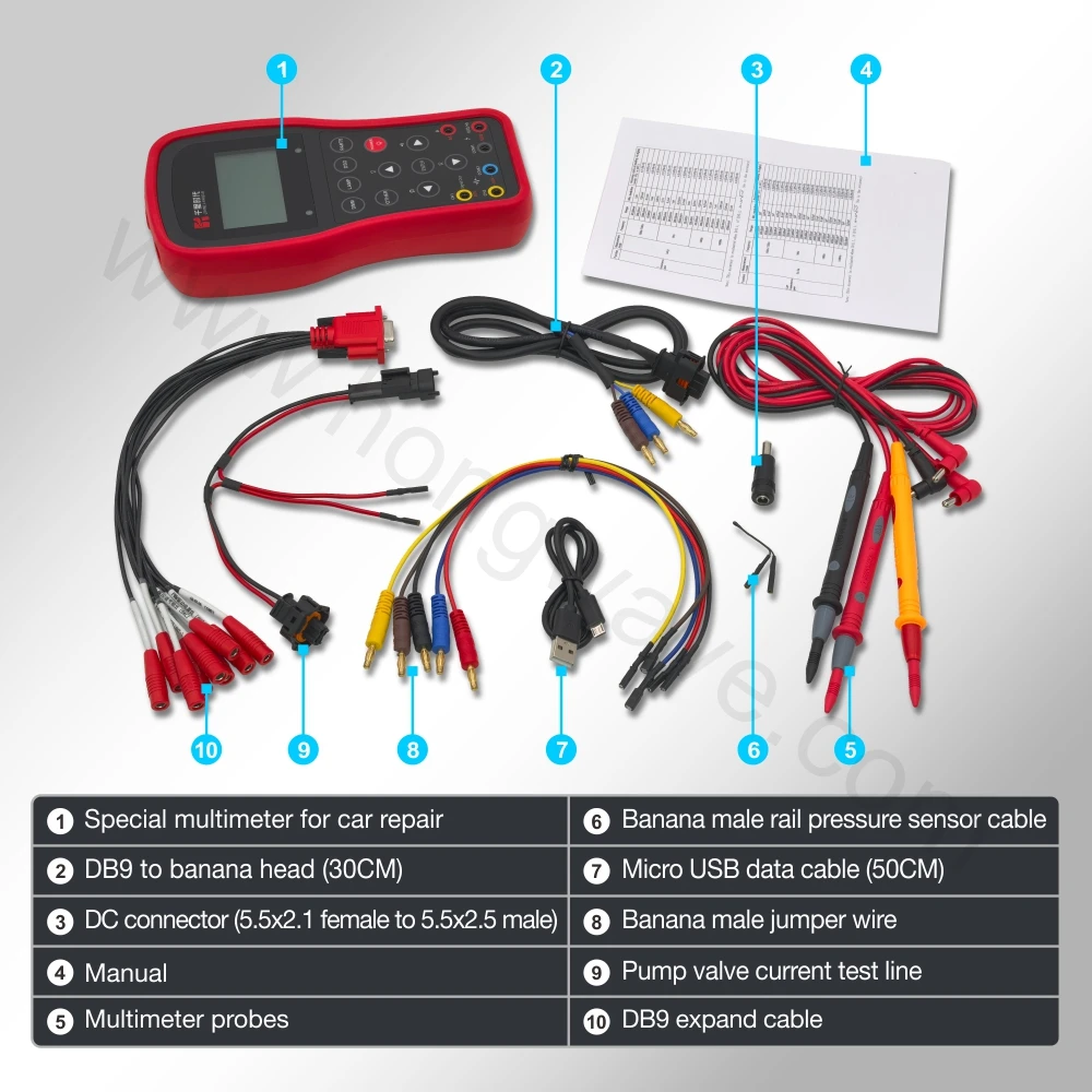 HM-MM06 Smart Rechargeable Capacitance DC Resistance Electrical Voltage Backlight DMM DSO Digital Multimeter Oscilloscope Tester