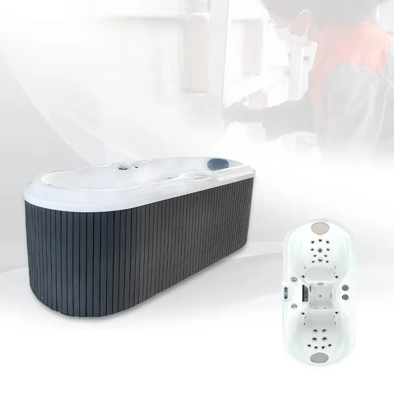 Customized 2 Person New Design Hydro Massage Hot Tub Spa with Ozone Water Purification System for Backyard Outdoor Leisure