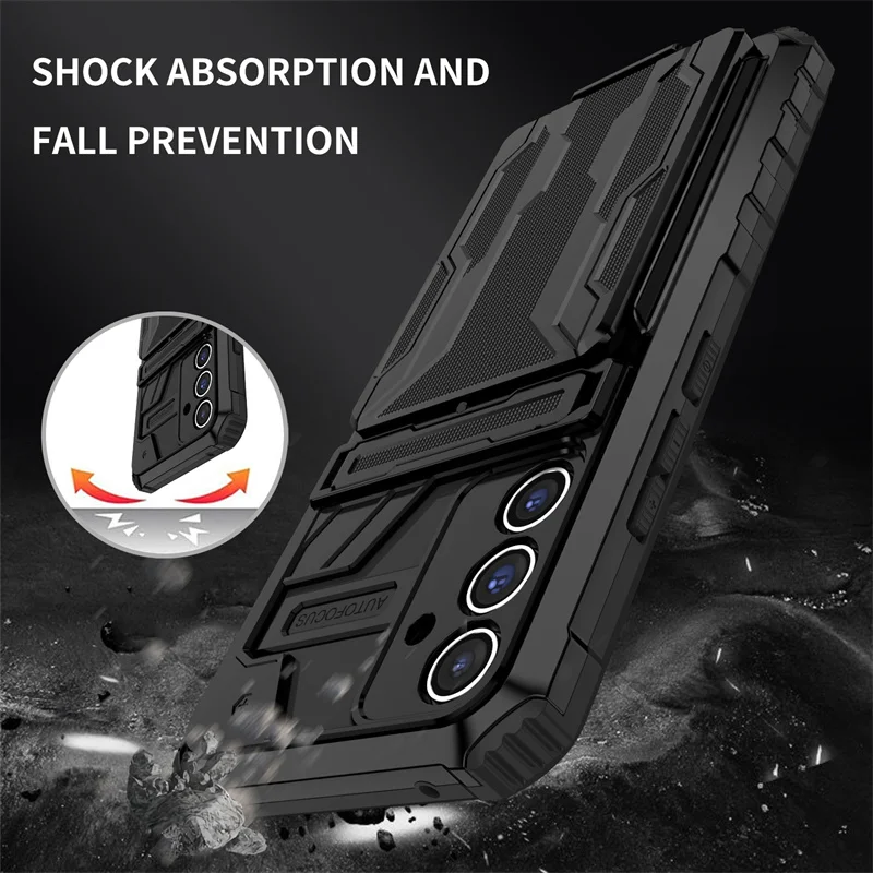 Dla Samsung Galaxy A54 5G Etui Shockproof Armor Kickstand Back Cover Dla Samsung A54 A 54 GalaxyA54 SM-A546 Z Gniazdem Na Karty Etui