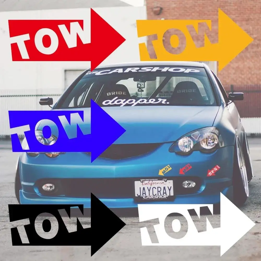 Trailer Arrow Sticker Car Motorcycle Vinyl Decal Waterproof Racing Modification Body Window Bumper Tank Decor