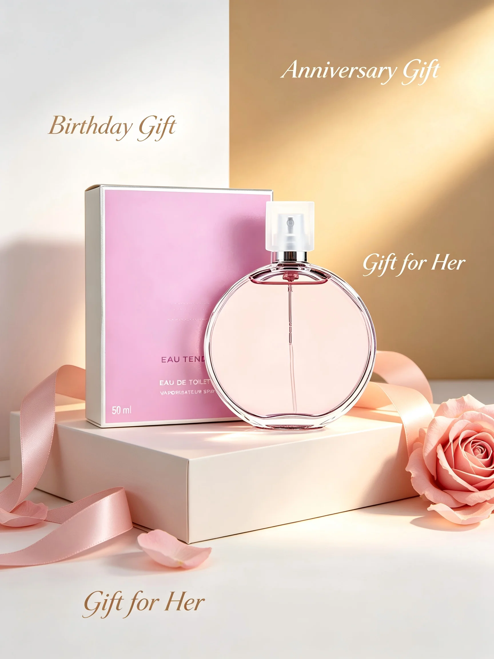 New Arrival Eau Tendre EDT 50ml 1.7oz Grapefruit Quince Jasmine Hyacinth White Musk Floral Fruity Long Lasting Perfumes Sprays Women Labor Day Halloween Thanksgiving Black Friday Cyber Monday Christmas Gift Ideas Best Seller Fast US Shipping Hot Scent