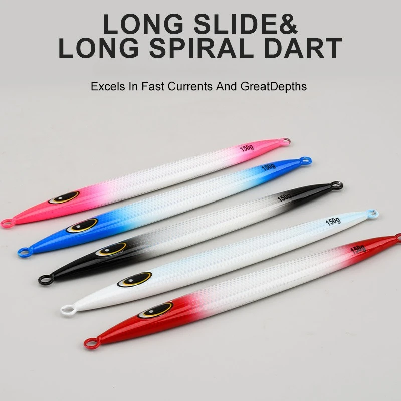 1個-夜光-大型-縦型-メタルジグ200g250g300g400gシンキングジギング500g600g750g1000g海釣り用-パイク用-マグロ用-海釣り用