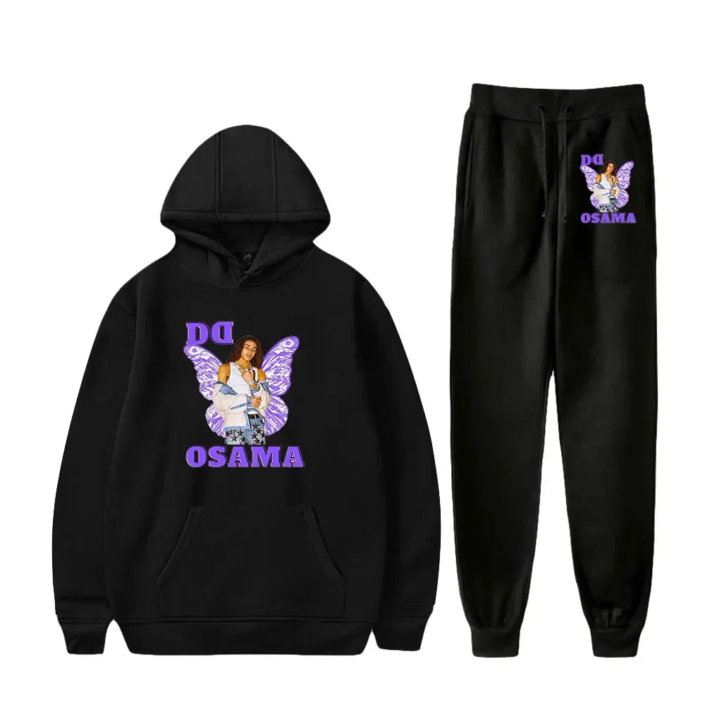 DD Osama Casual Tracksuit Men Sets Hoodies and Sweatpants Two Piece Sets Hooded Sweatshirt Outfit Sportswear Suit Streetwear