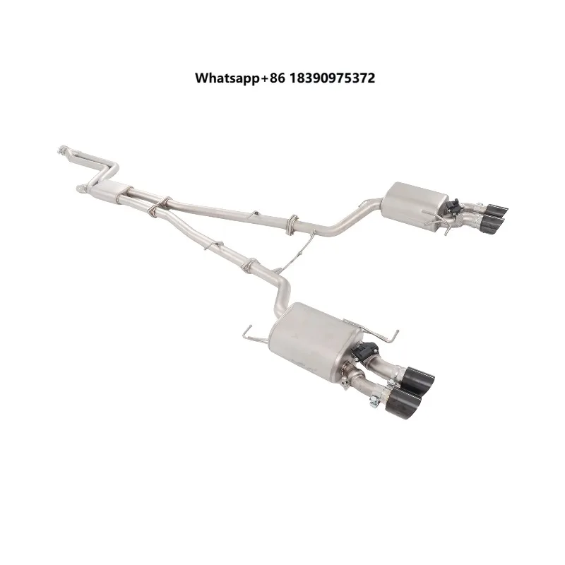 Sandblasting Exhaust Pipe with Dual Sided Four Outlets and Valves  PX