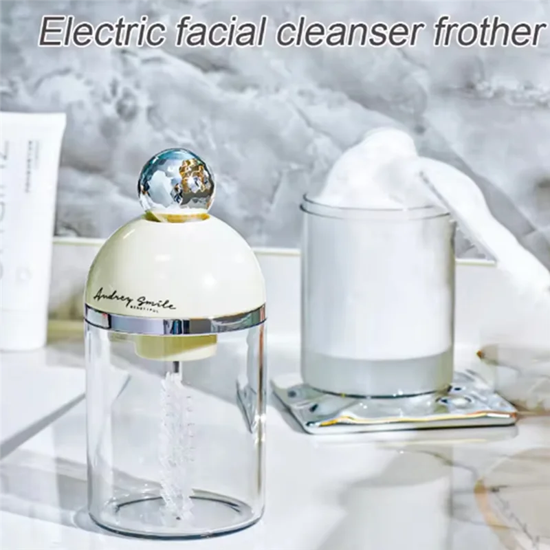 

【Buyers】Automatic Foaming Maker Bathroom Desktop Washing Face Foamer Machine Mini Large Capacity Container Foaming Maker