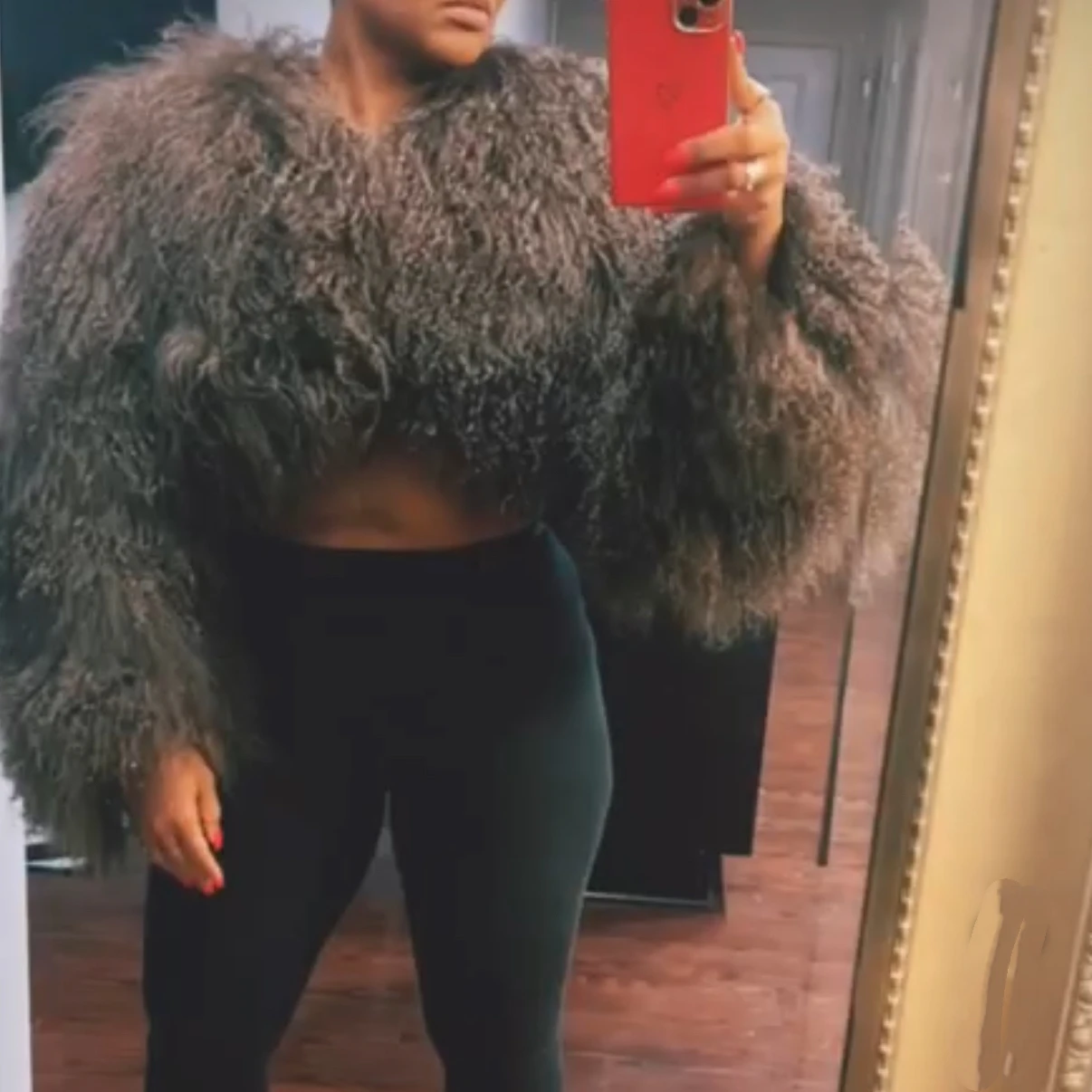 Real Mongolia Sheep Fur Women Winter High Quality Fashion Tibet Sheep Fur Jacket New Arrival Natural Fur Coat American Fashion