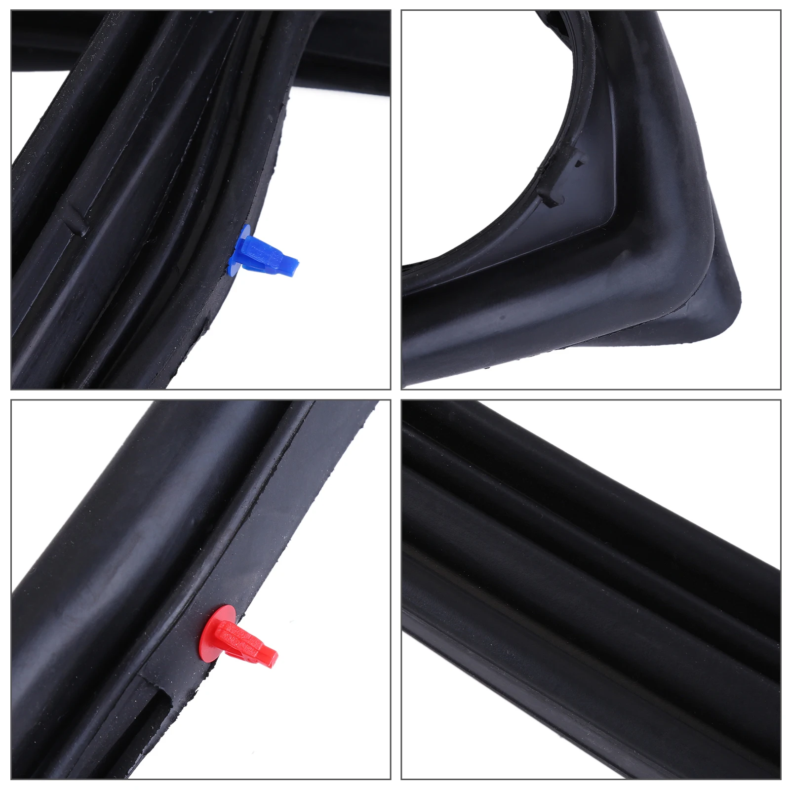Front Door Weatherstrip Seal LH RH Kit Set of 2 Compatible for 2007-2018 Wrangler JK