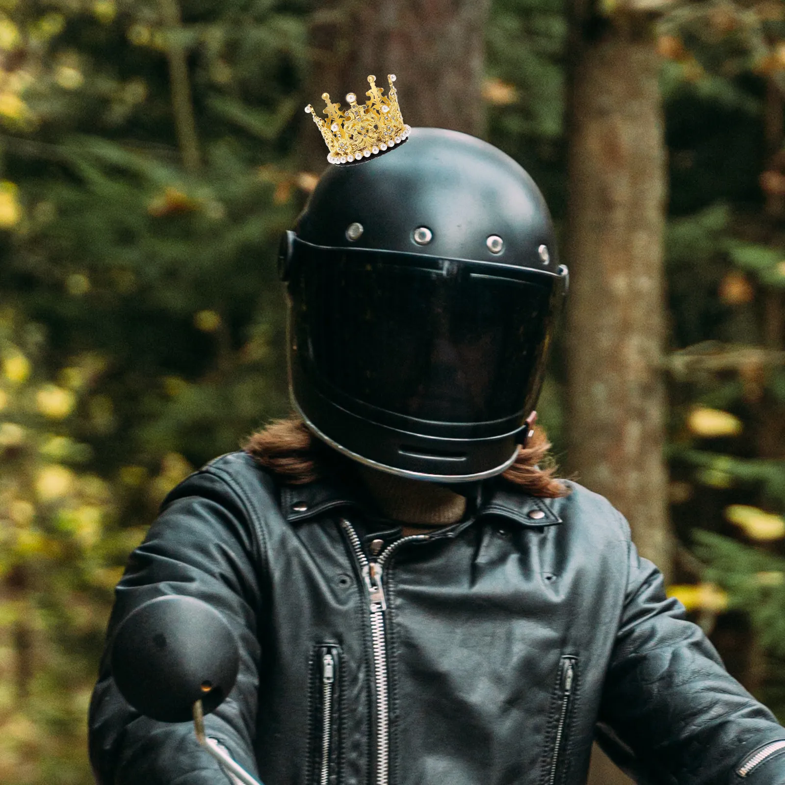 

Decorations Compact Cute Adornments Suitable Motorcycle Bike Ski Helmets Rhinestone Stylish Motorcycle