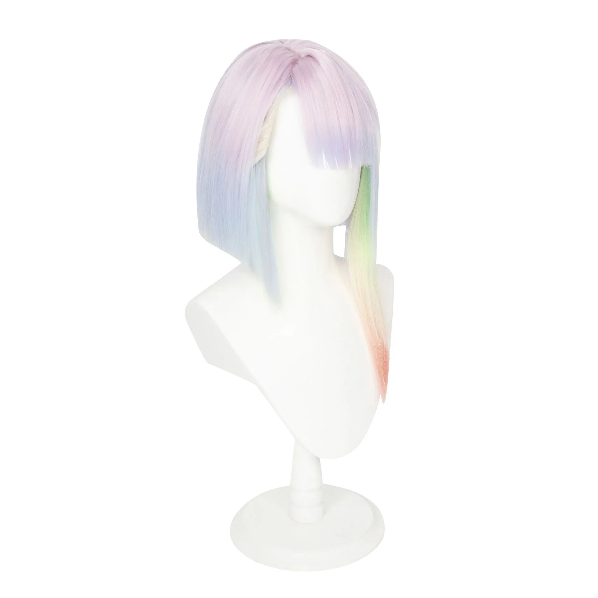 55CM Lucy parrucca Cosplay Anime Cyberpunk Edgerunners Cosplay Lucyna gradiente capelli resistenti al calore parrucche e berretto