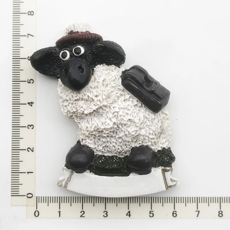 New Zealand Sheep Fridge Magnet Cultural Landscape Message Post Tourism Souvenir Resin Craft Decoration