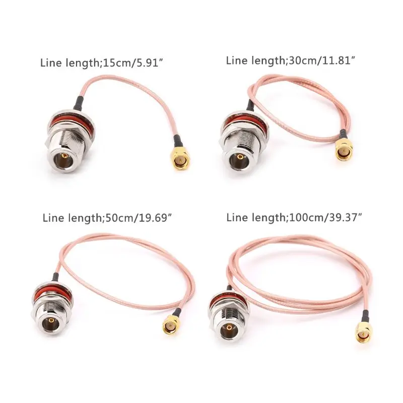 

1pc N Female Bulkhead To SMA Male Plug RG316 Pigtail Cable RF Coaxial Cables Jumper