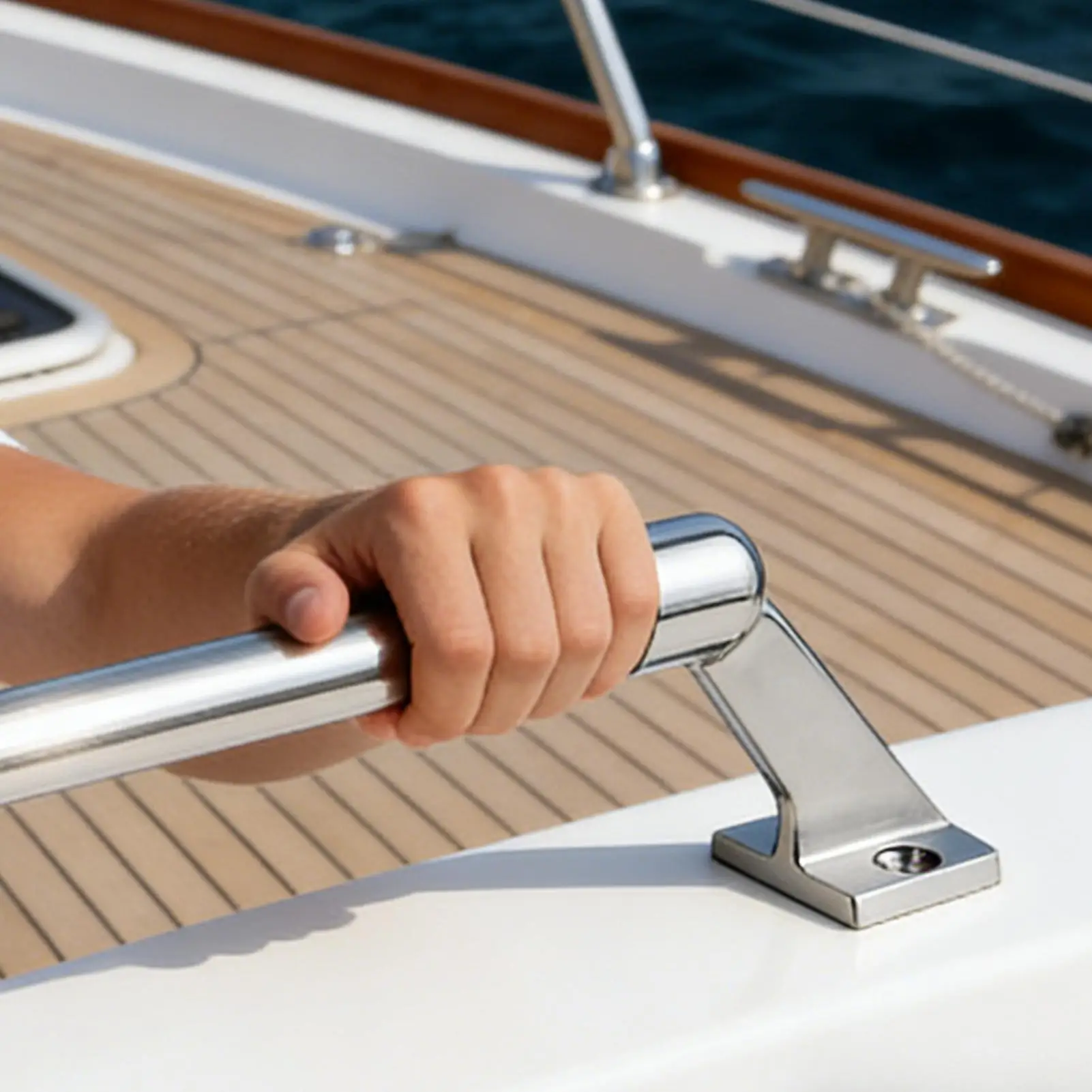 

Handrail Bracket High Load Capacity Easy Assembly Boat Railing Holder For Kayak Mooring Canoe Maritime Decks Piers