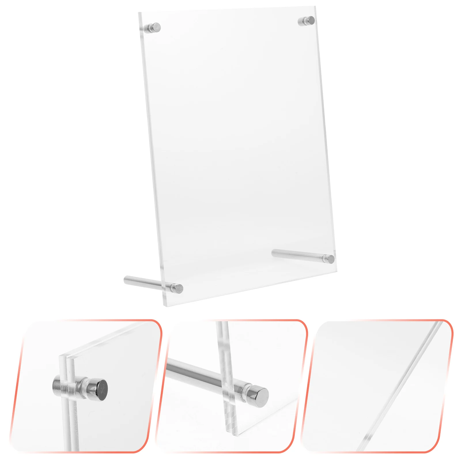 

Acrylic Photo Frame Desktop Certificate Business License Holder Tabletop Display Stand For Office Award Authorization Frame