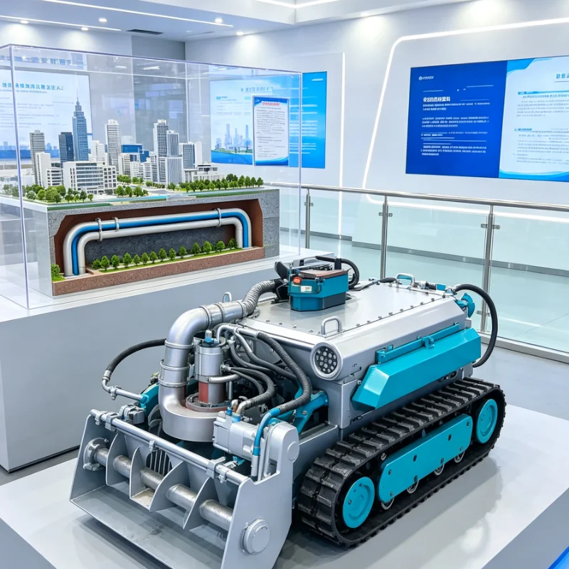 Customized Crawler Dredging Equipment With Camera Monitoring For Municipal Drainage System Sediment Removal Machine