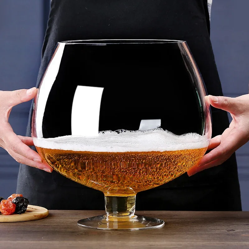 Oversized Beer Glass Mug Tricky Spoof Oktoberfest Drink Cup Large Capacity Fish Tank Beer Mug High Capacity  Giant Beer Glass